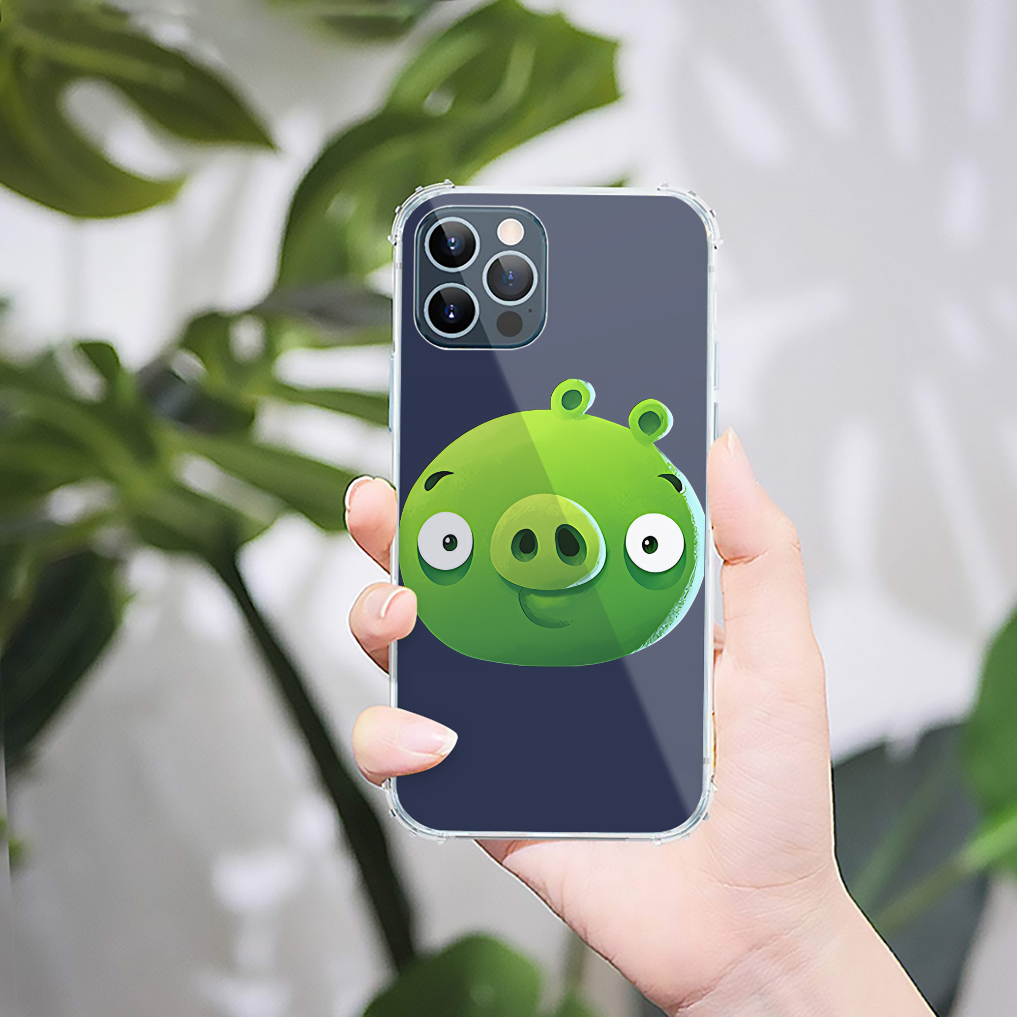 （画像用） Angry Birds アングリーバード 【iPhone 12シリーズ対応】透明スマホケース（クリアソフトケース）
